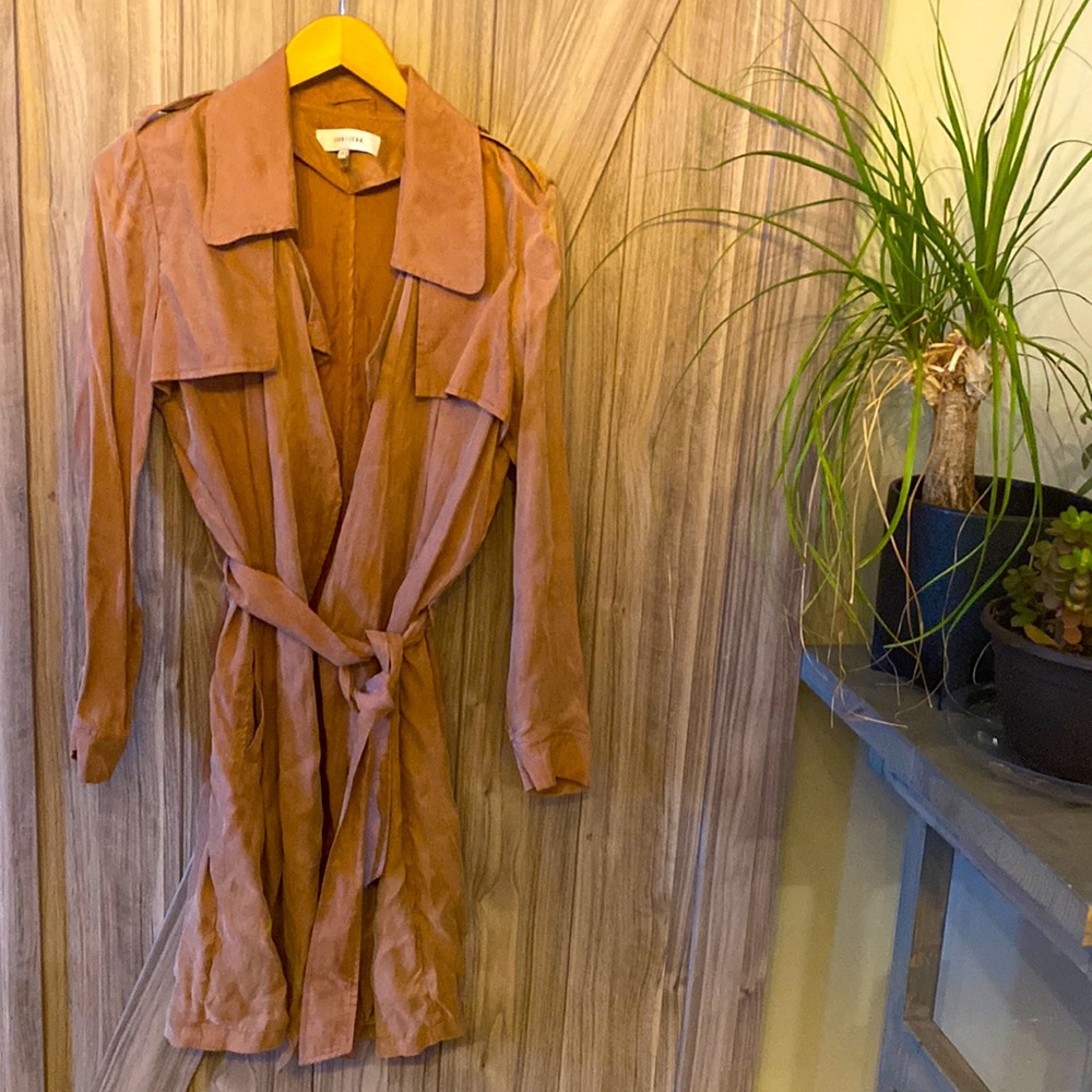Rose Trench Coat